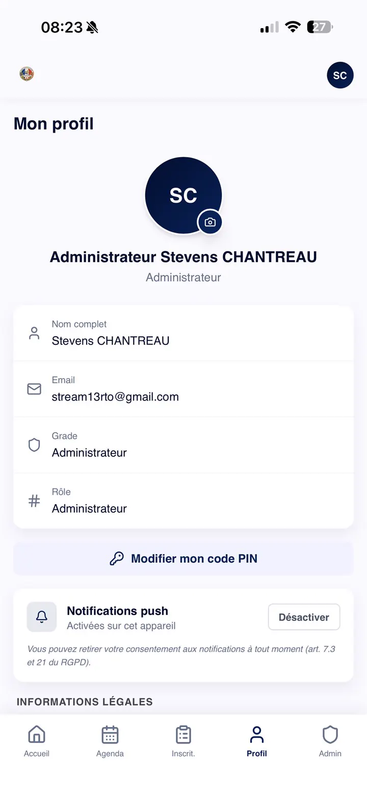 Profil utilisateur