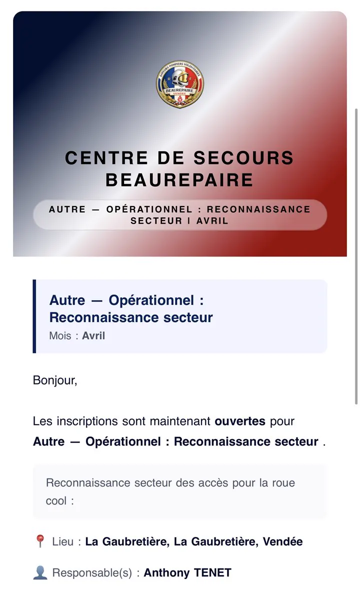 Email type re&ccedil;u